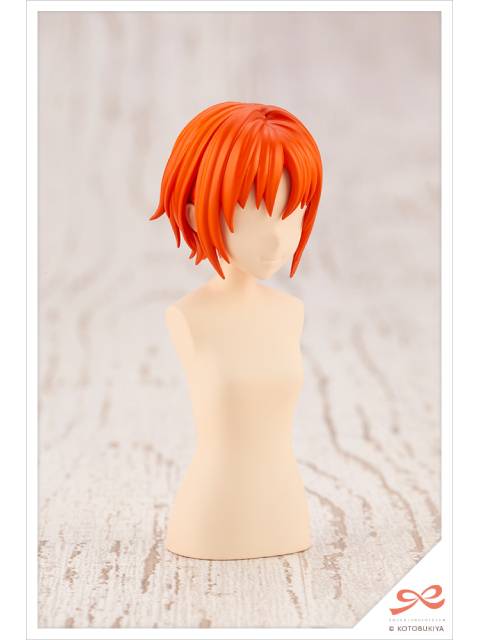 コトブキヤ アフタースクール ショートウィッグA[オレンジ＆パープル] 【プラモデル】 1/10 「創彩少女庭園」