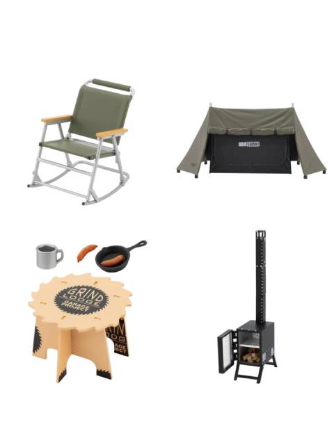 ケンエレファント ソロキャンプ ミニチュアコレクション ガレージエディション 【ランダム 単品販売】 produced by CAMP HACK BOX版