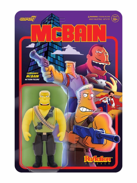 スーパー7 リ・アクション マクベイン刑事（コマンドーVer.） シンプソンズ マクベイン シリーズ