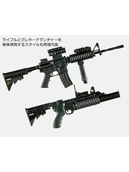 Little Armory [LA100] M4A1 &amp; M203 Type 2.0 1/12 [Plastic Model]