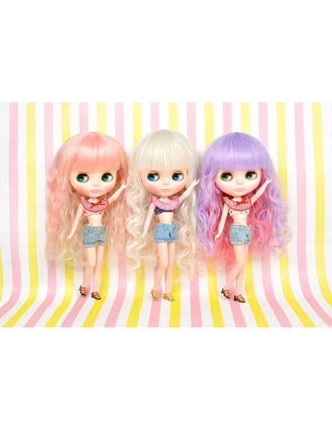 ブライス オリジナルスーパーデラックスウィッグ カーリーロング シャーベット・ベリーミックス