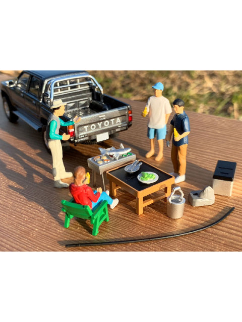 トミーテック ジオコレ64 #カースナップ 14a BBQ2 (トヨタ ハイラックス4WD付属) ジオラマコレクション