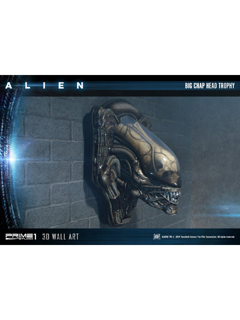 【大型商品】プライム1スタジオ ビッグチャップ ヘッドトロフィ 【WAAL-02】 「エイリアン」 3Dウォールアート
