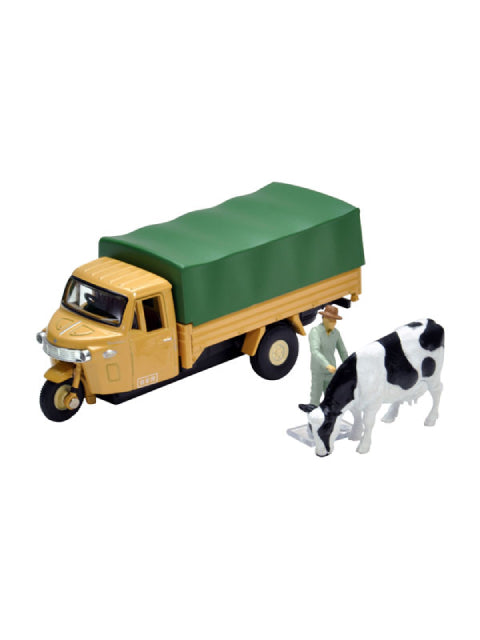 トミカリミテッドヴィンテージ LV-12d ダイハツ CO10T(茶)フィギュア付き