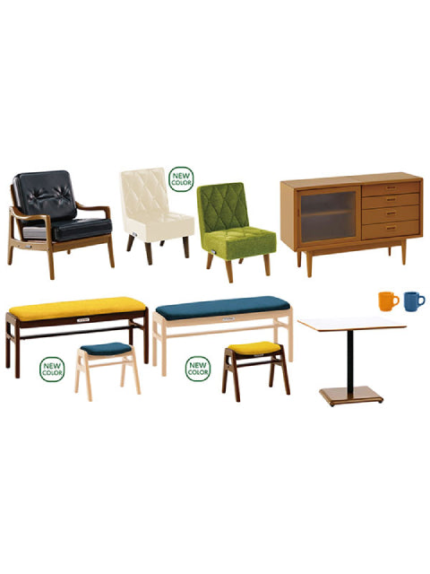 ケンエレファント カリモク60 ミニチュアファニチャー 第3弾 New Color ver. BOX版 【ランダム・単品販売】