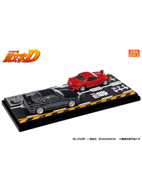 MODELER'S 1/64 頭文字D セットVol.11 末次トオルロードスター(NA6CE) ＆ 川井淳郎スカイライン(ER34)