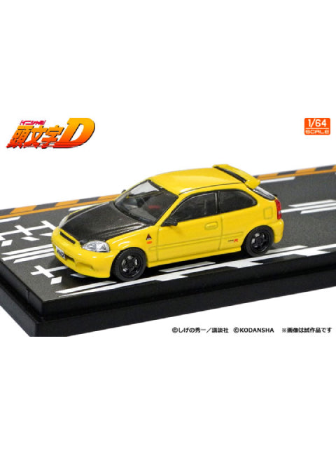 MODELER'S 1/64 頭文字D セットVol.12 舘智幸 東堂商会シビック(EK9) & 藤原拓海 トレノ(AE86）