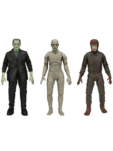 NECA Universal Monsters Retro Package (Glow in the Dark Ver.) 7-inch Action Figure Set of 3