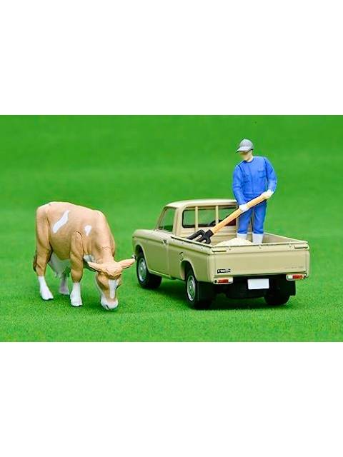 トミカリミテッドヴィンテージ LV-195d ダットサン 1300 トラック(薄茶)フィギュア付