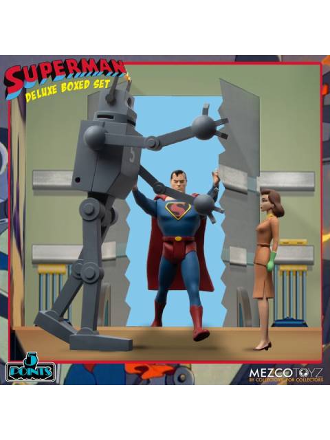 メズコ 5ポイント スーパーマン 1941 アニメーション ザ・メカニカル・モンスターズ アクションフィギュア ボックスセット