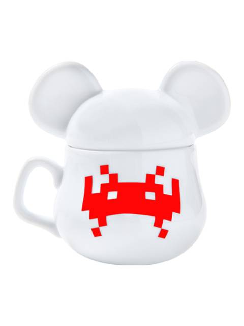 メディコムトイ SPACE INVADERS 「BE@RMUG」 WHT×RED