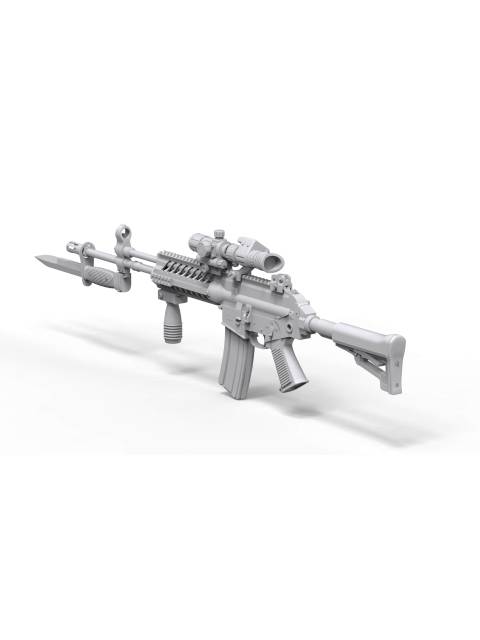 TORI FACTORY 1/12 韓国陸軍 ROK K1A短機関銃＆K2小銃