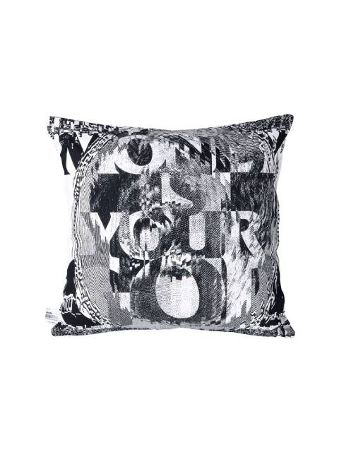 メディコムトイ SQUARE CUSHION 「MONEY IS YOUR GOD」 WHITE×BLACK