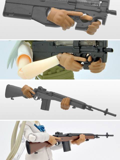 リトルアーモリー 【LAOP06】 figma用タクティカルグローブ2 ハンドガンセット「タン」