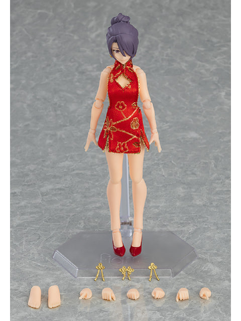 figma 569 figma Styles 女性body(ミカ) with ミニスカートチャイナワンピコーデ