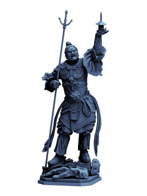 Kaiyodo ARTPLA Four Heavenly Kings Statue Tamonten [Plastic Model]