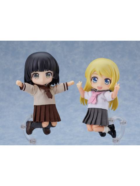 ねんどろいどどーる おようふくセット セーラー服 半袖(グレー)