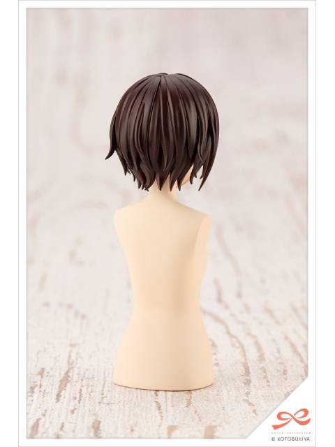 コトブキヤ アフタースクール ショートウィッグA[ホワイト＆チョコレートブラウン] 【プラモデル】 1/10 「創彩少女庭園」