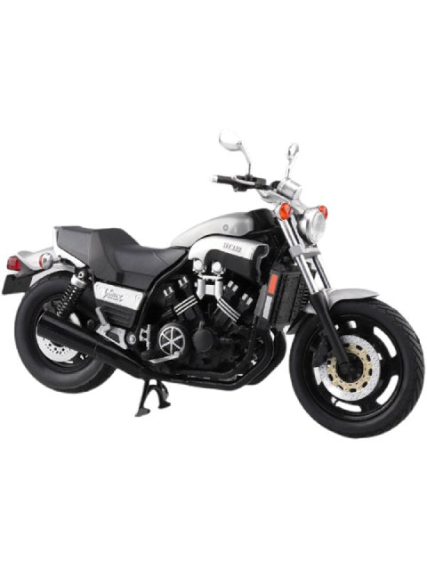 アオシマ 1/12 完成品バイク YAMAHA Vmax ニューシルバーダスト