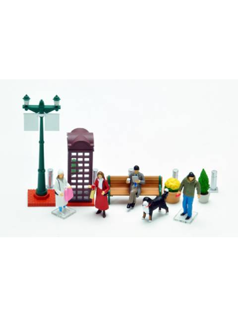 トミーテック ジオコレ64 #カースナップ09a 休日の街角 ジオラマコレクション