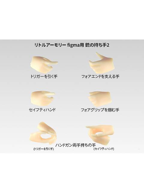 figma 【LAOP12】 figma用 銃の持ち手2 ハンドガンセット リトルアーモリー