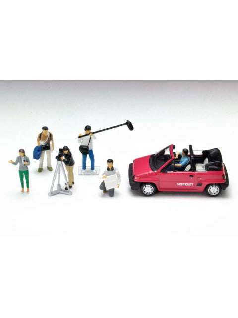 トミーテック ジオコレ64 #カースナップ11a テレビクルー ジオラマコレクション