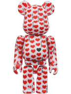 BE@RBRICK White Heart 100％ & 400%
