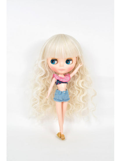 Blythe Original Super Deluxe Wig Curly Long Sherbet Vanilla