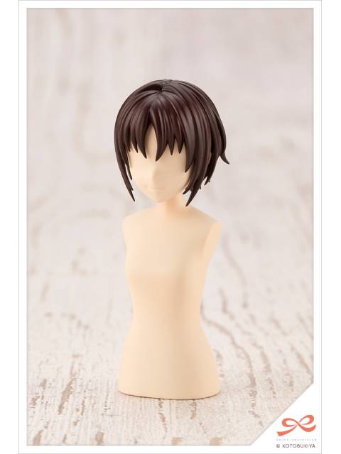 コトブキヤ アフタースクール ショートウィッグA[ホワイト＆チョコレートブラウン] 【プラモデル】 1/10 「創彩少女庭園」