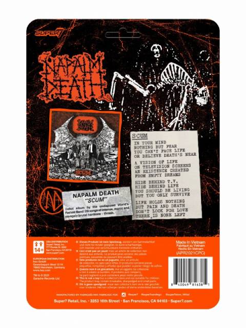 スーパー7 リ・アクション スカムデーモン(オレンジVer.) Napalm Death(ナパーム・デス)