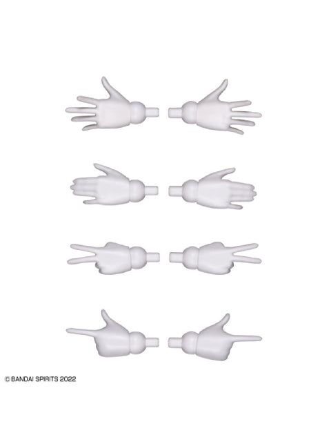 30MS オプションハンドパーツ ホワイト/ブラック