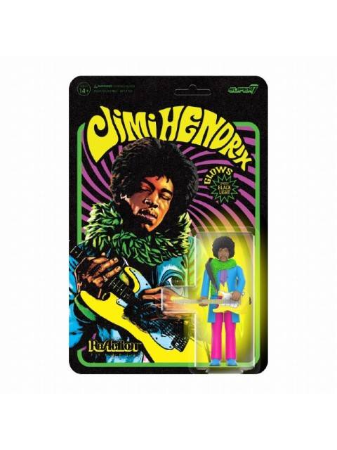 スーパー7 リ・アクション  ジミ・ヘンドリックス ARE YOU EXPERIENCED ブラックライト ver 「JIMI HENDRIX wave 1」