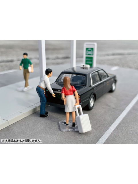 ジオラマコレクション ジオコレ64 #カースナップ04b タクシー乗り場(トヨタ クラウンコンフォート 付属)