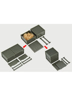 トミーテック 1/12スケール リトルアーモリー LittleArmory LD021 ミリタリーハードケースB2