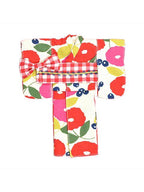 22㎝ドール用 フラワーユカタ レッド 「Blythe」 ブライス コスチューム