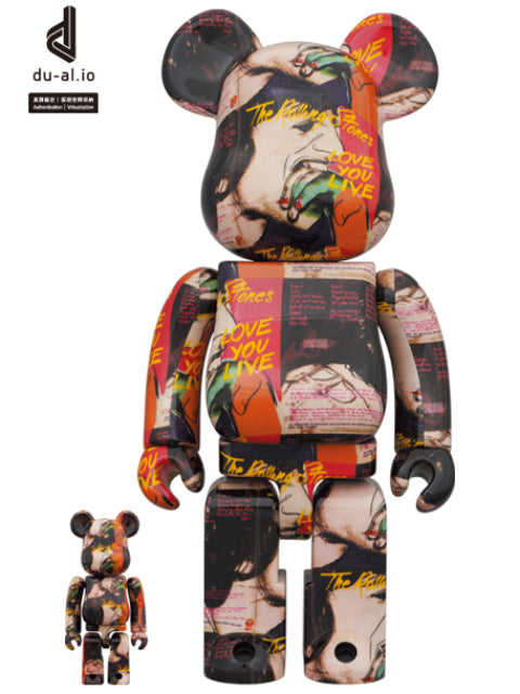 BE＠RBRICK andy warhol rolling stones love you live 100% & 400%
