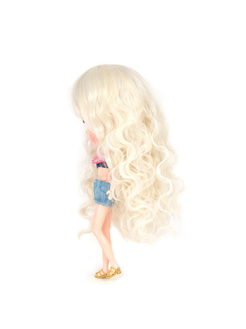 Blythe Original Super Deluxe Wig Curly Long Sherbet Vanilla