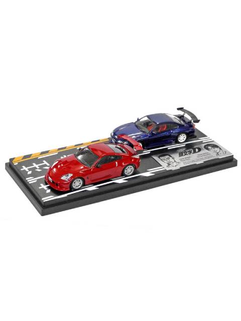 MODELER'S 1/64 頭文字D セットVol.4 池田竜次フェアレディZ(Z33) ＆ 奥山広也シルビア(S15)