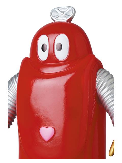 【限定品】 メディコムトイ ソフビ ロボコン（クリアレッド） ミドル  【新古品 特別価格】 東映レトロソフビコレクションミドル