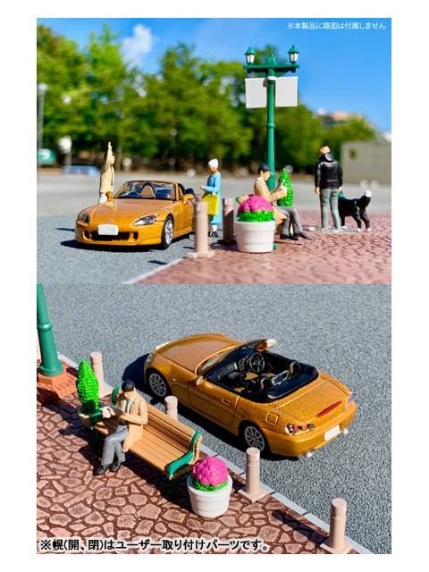 ジオラマコレクション ジオコレ64 #カースナップ22a 都会の街角2